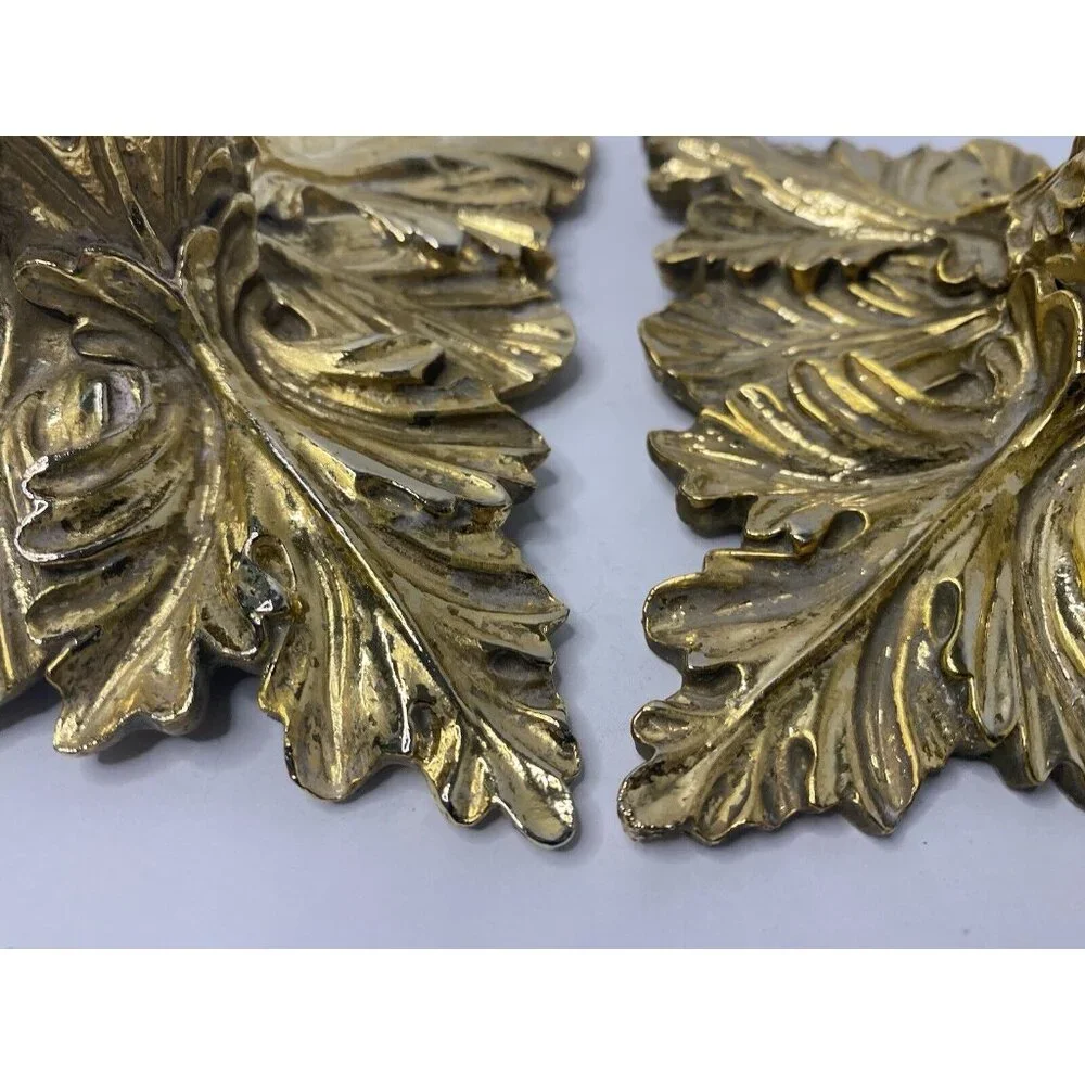 MMA Metropolitan Museum of‎ Arts Gold Tone Metal Candle Stick Holders Pair